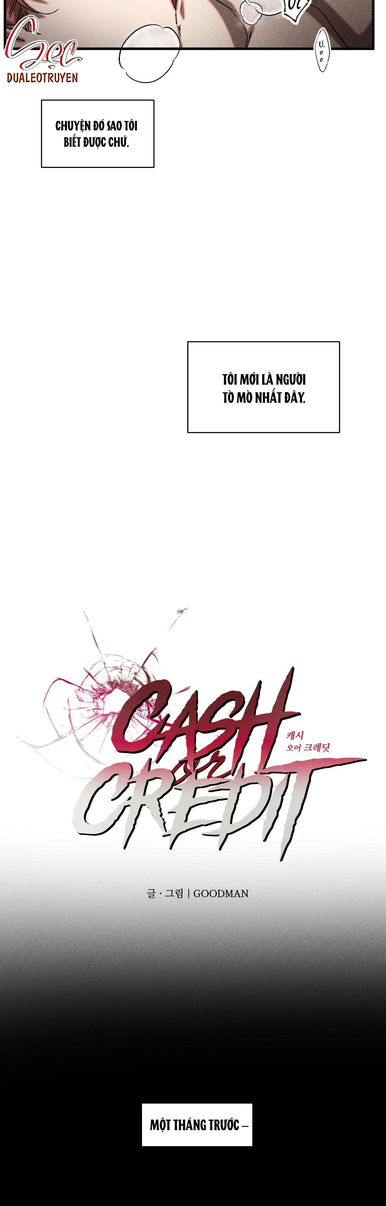 Cash Or Credit - Chap 1