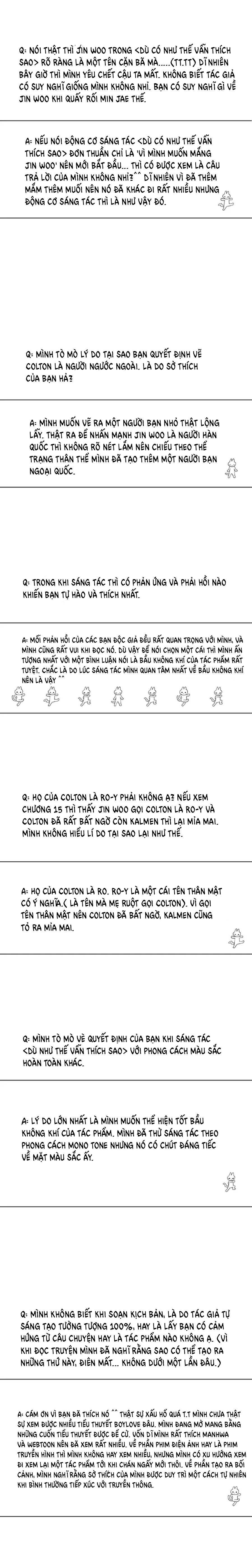 Dù Như Thế Vẫn Thích Sao? - Chap HẬU KỲ -