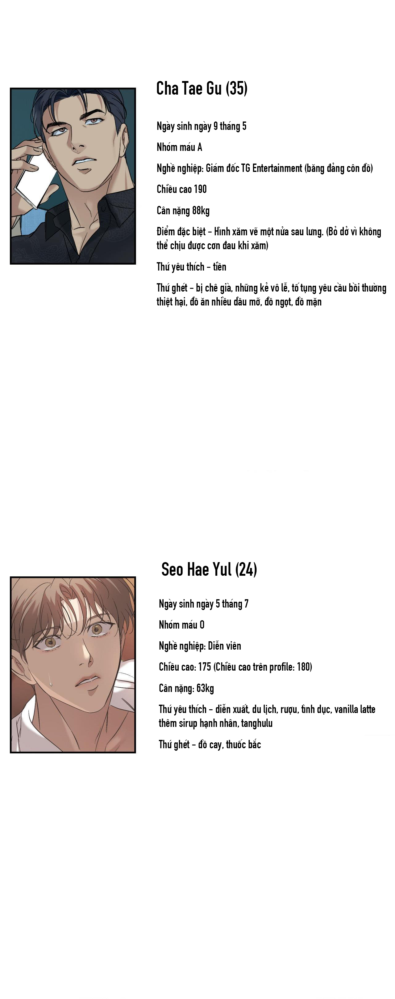 Backlight (Bản Không Che) - Chap Profile