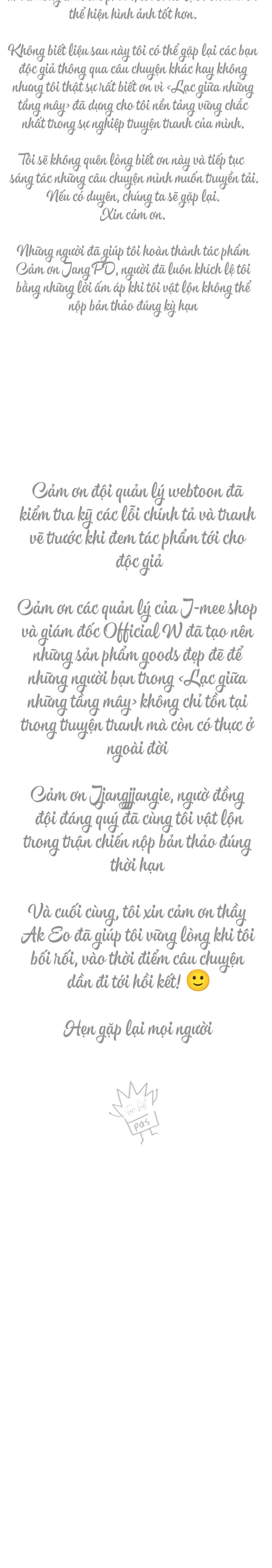 Lạc Giữa Những Tầng Mây - Chap HẬU KỲ